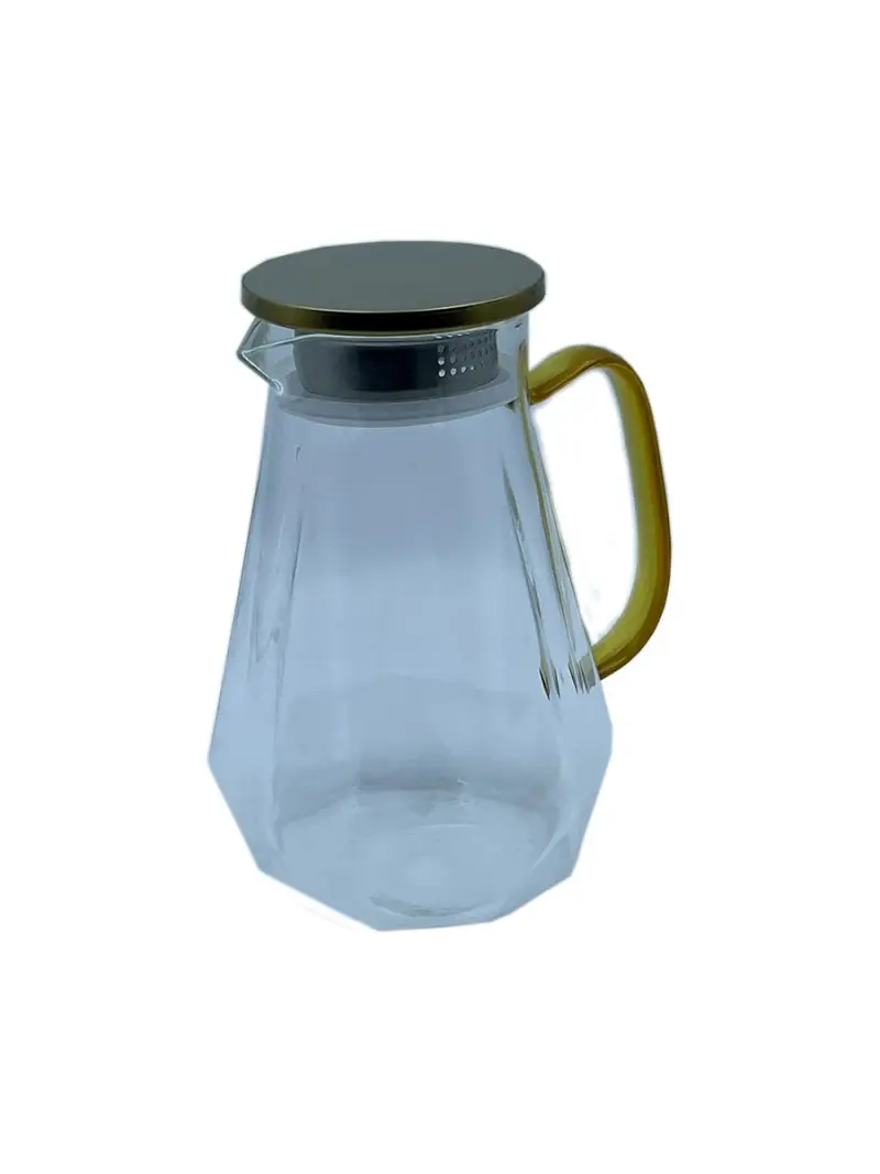 ST ST-1721 | Decanter Transparent Glass Gold Handle 1500ml