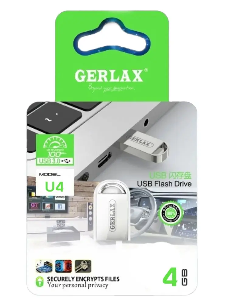 Gerlax U4 | USB-флэш-накопитель 3.0 4ГБ Быстрая Передача Данных