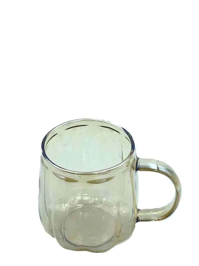 ST ST-318G | Mug Gold Ceramic 380 ml Round Facets