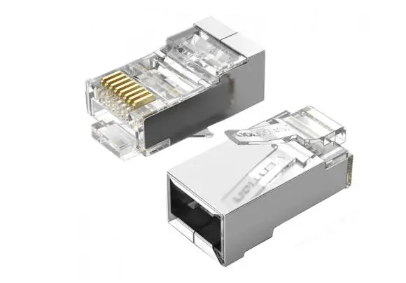 RJ45 CAT6 STP Metal Konnektor tor kabelleri üçin