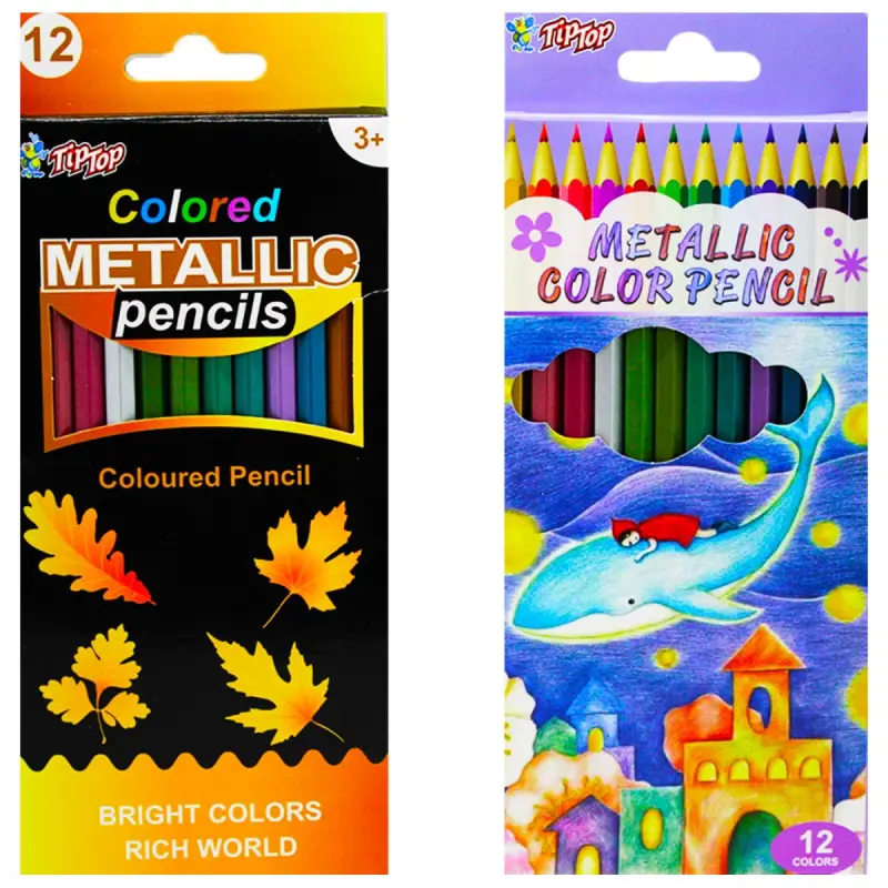 Tip-Top 9912 | Colored Pencils 12 Colors Break-Resistant
