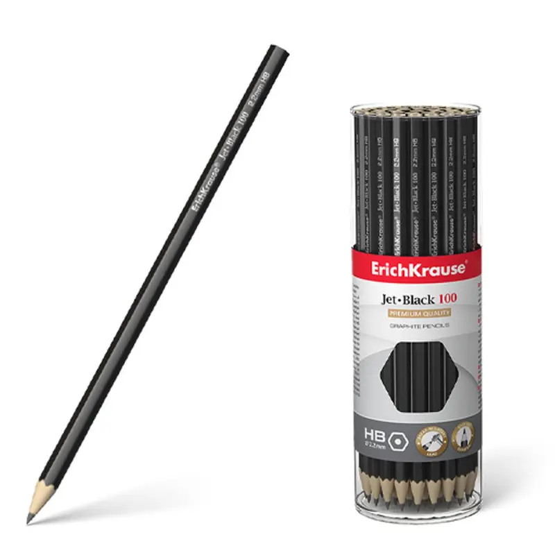 ErichKrause BK-00047389 | Grafit galam HB Jet Black