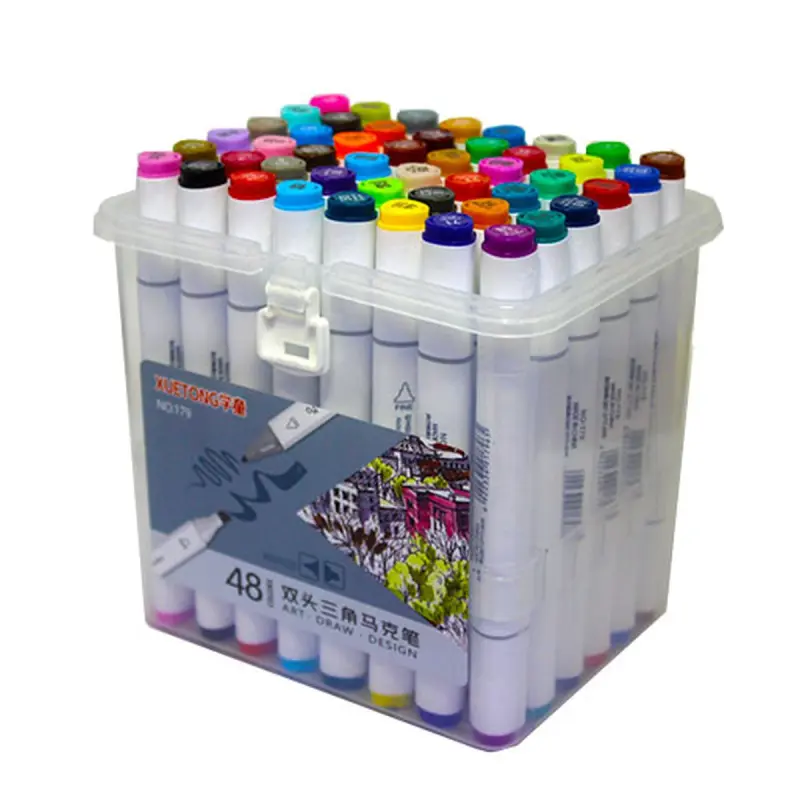 Brendsiz BK-00050125 | Iki taraplaýyn marker toplum 48 reňk