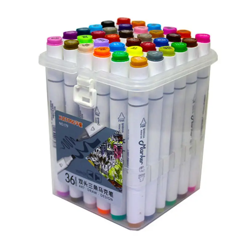BK BK-00050126 | 36 Reňkli Iki Ujy Eskiz Marker Toplumy