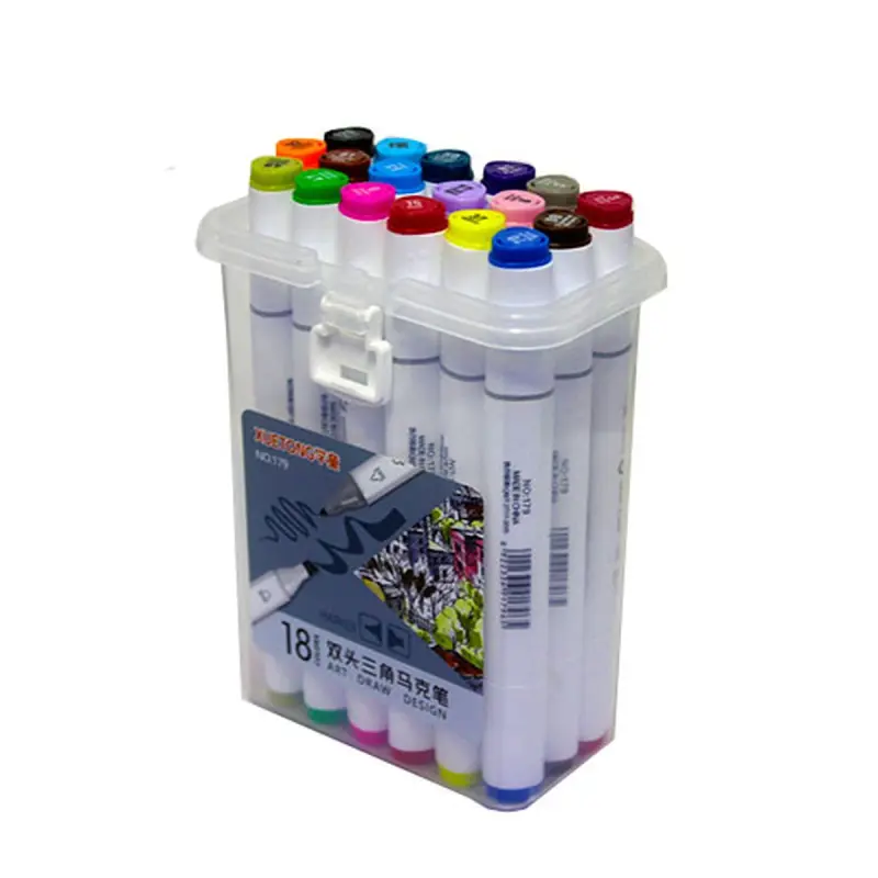 BK BK-00050123 | 18 Reňkli Iki Taraply Skeç Marker Toplumy