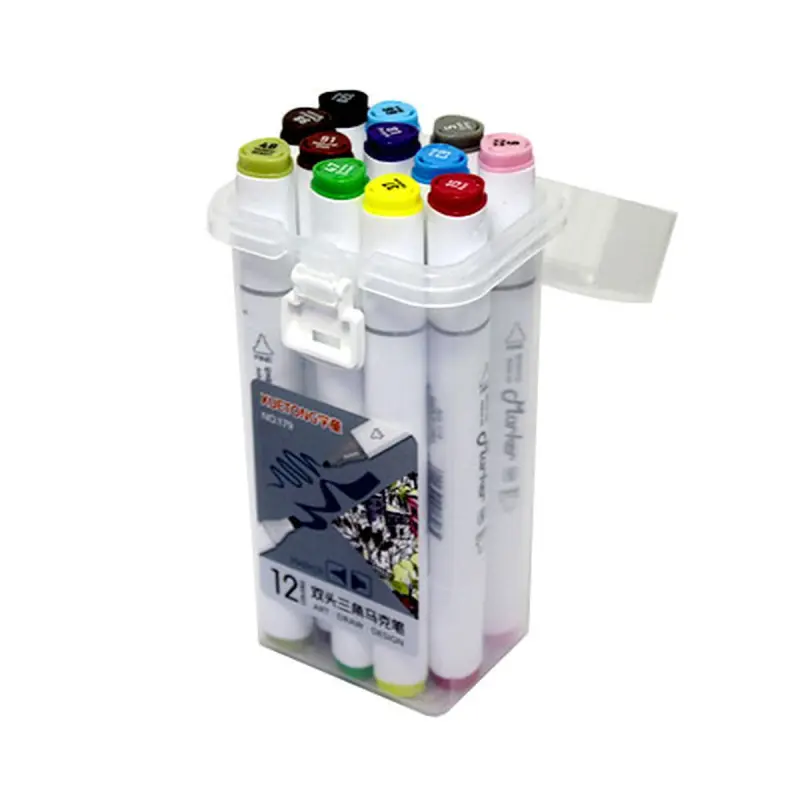BK BK-00050122 | Iki taraplaýyn marker toplumy 12 reňk