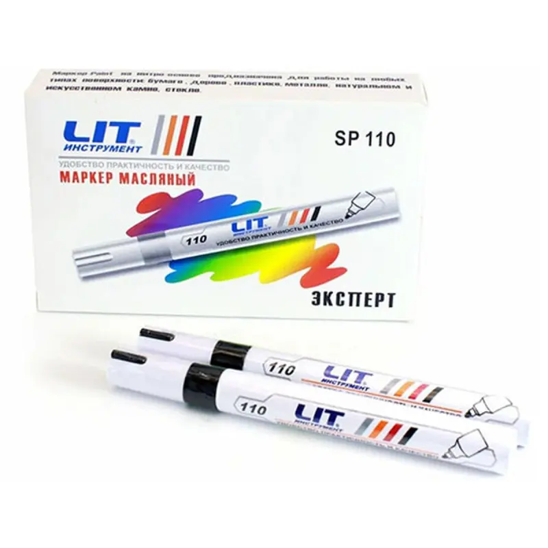 LIT LIT-110 | Hemişelik boýagly marker metal, aýna, plastmassa üçin