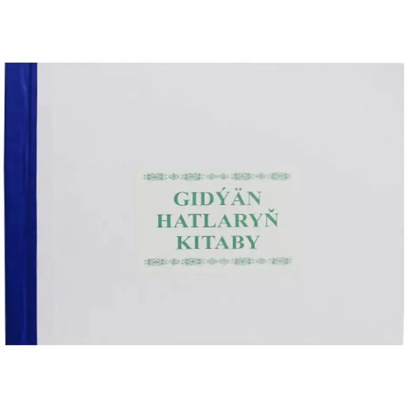 Gidyan hatlaryn kitaby 00-00003940 | Gorizontal A4 Kitap 80 Sahypa Gaty Gapak