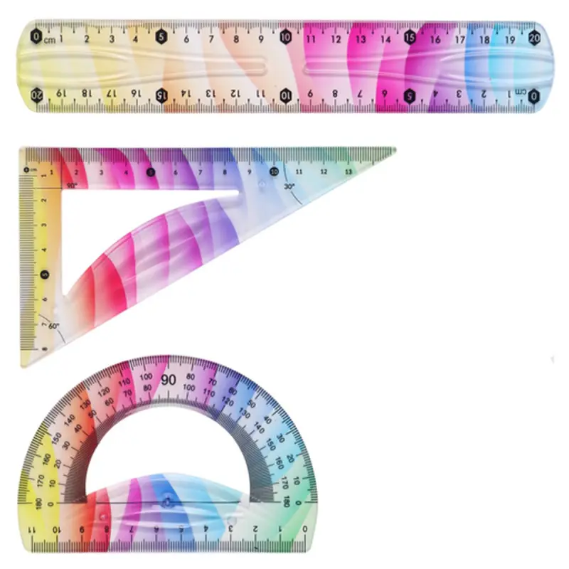 Yalong YL213601-20 | Soft Ruler Set 20cm Flexible Plastic