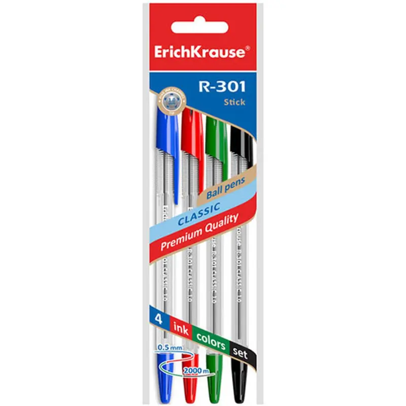 Erich Krause 44593 | Şar Ruçka Toplumy 4 Reňk 1,0 mm