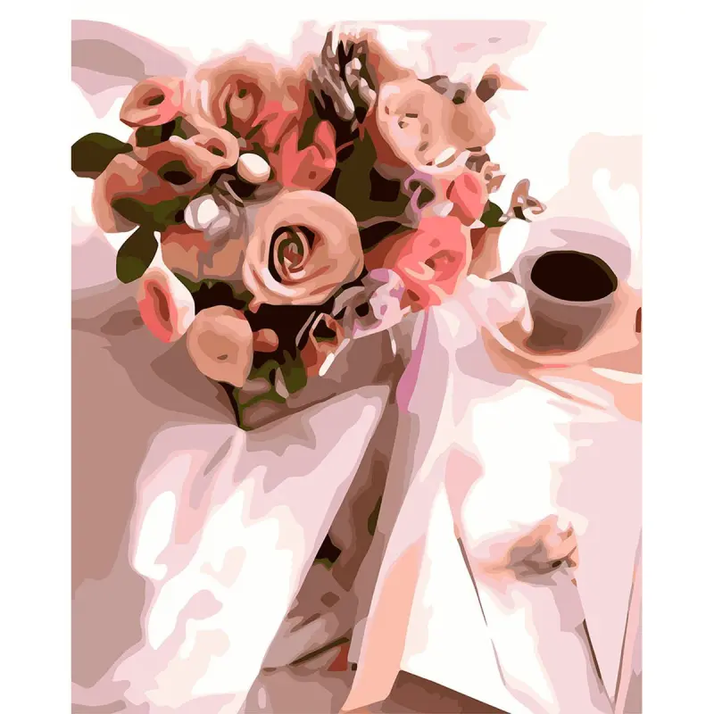 YS YS43912 | Paint by Numbers Kit 40x50 cm Morning Bouquet