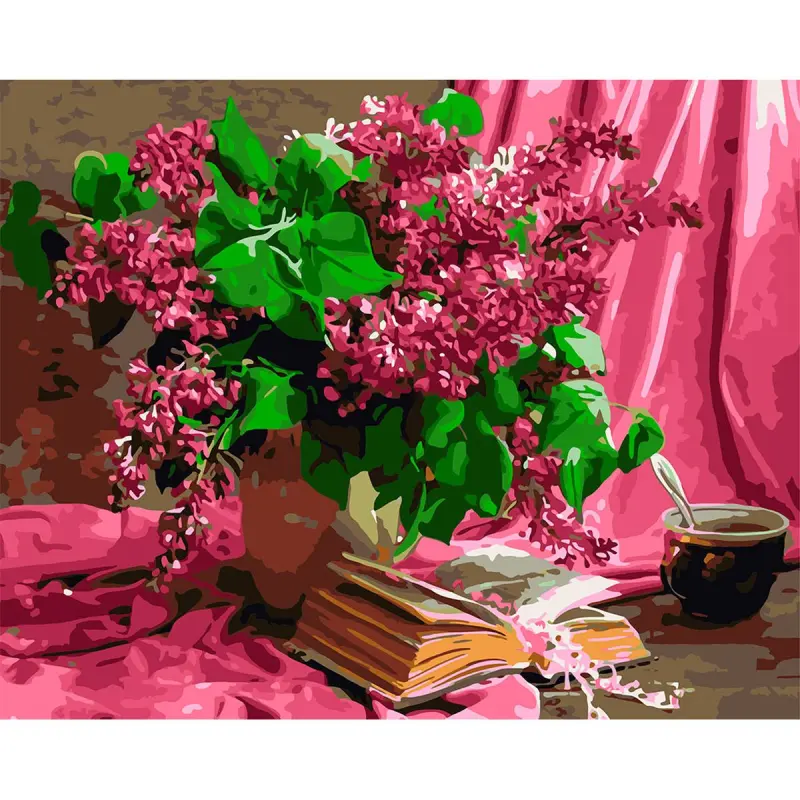 YS YS43861 | Paint by Numbers Set 40x50 cm Lilac Bouquet