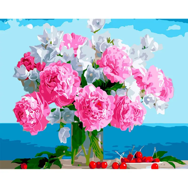 YS Art YS45506 | San Belgili Surat Toplumy 40x50 sm Piýon Buketi