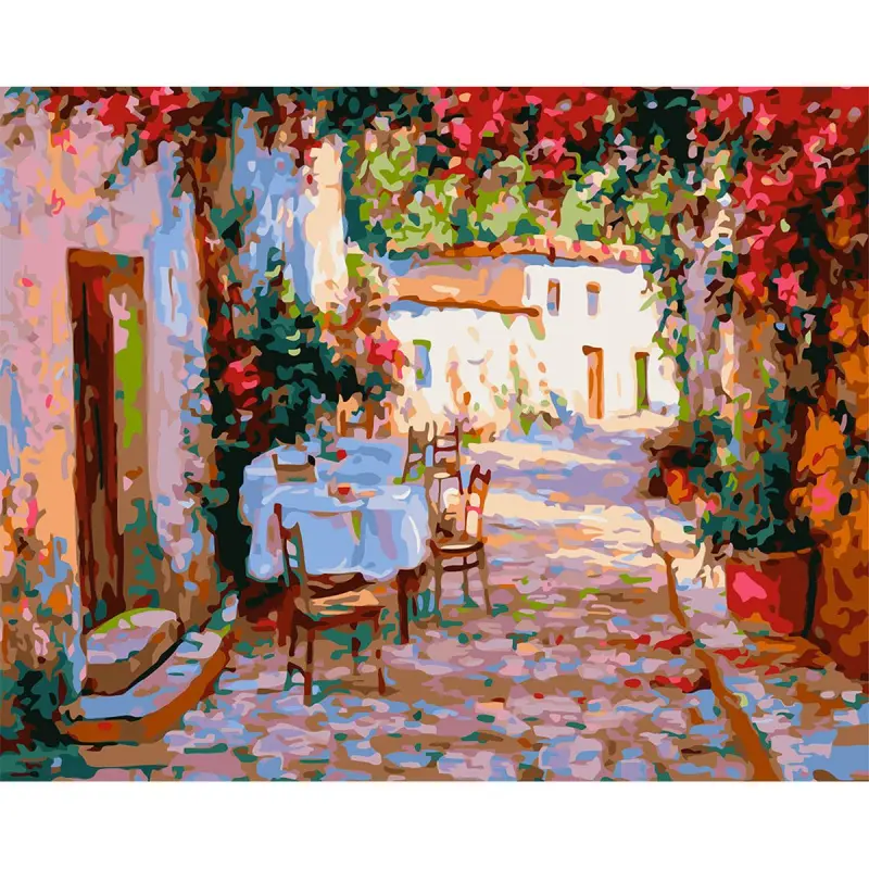 YS YS43693 | Rakamly Surat Düzmek Toplumy 40x50 sm Little Cafe