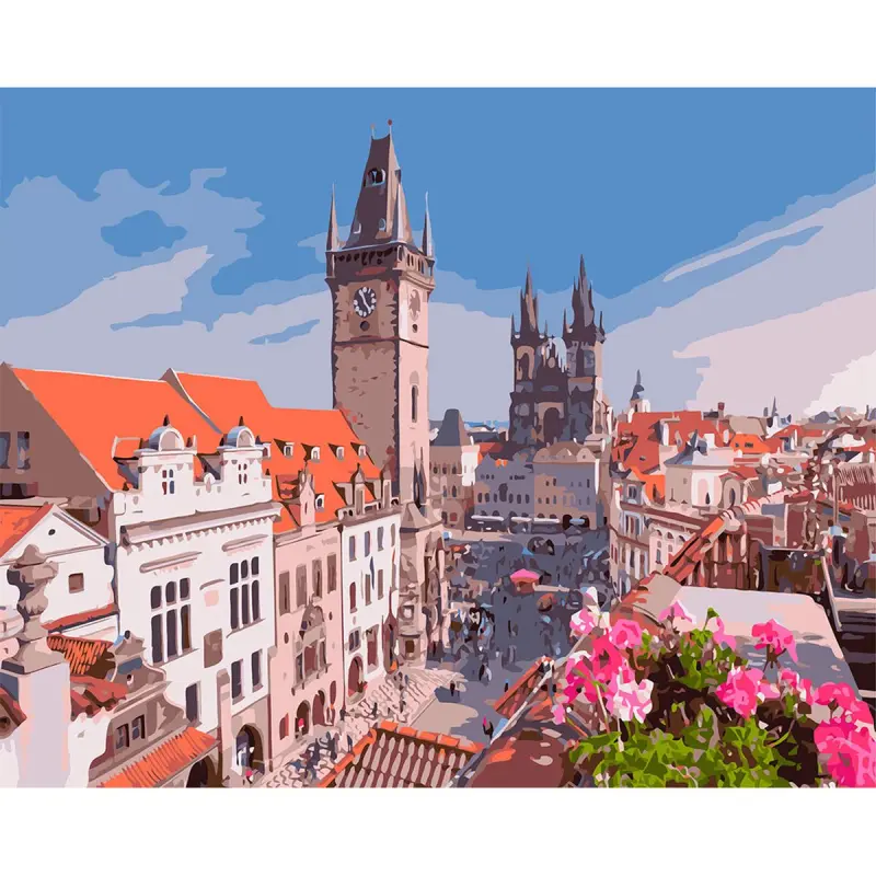 YS YS46632 | Paint by Numbers Kit 40x50 cm Prague Splendor