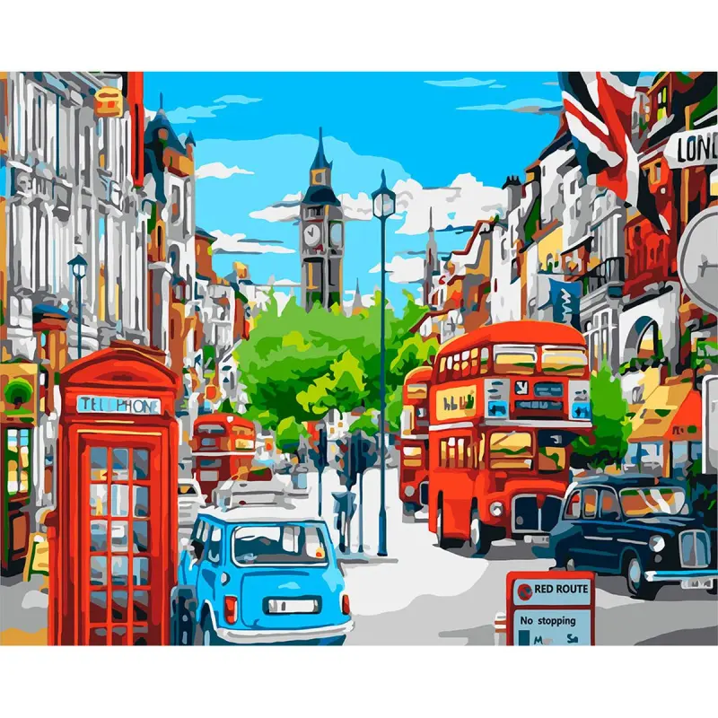 YS46060 BK-00100772 | Sany boýunça surat toplumy 40x50 sm Londyn