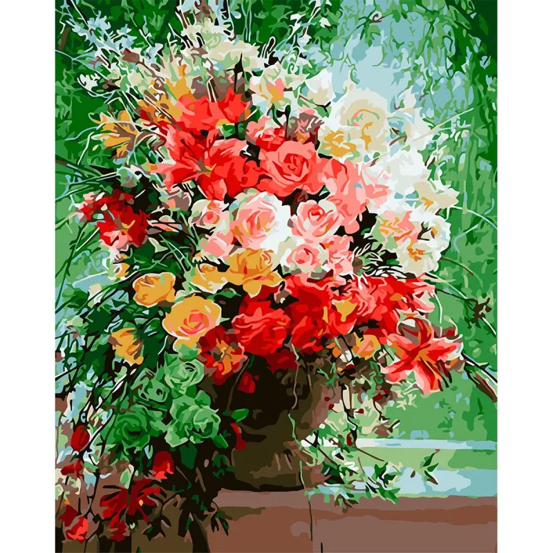 YS YS47499 | Paint by Numbers Kit 40x50 cm Bright Bouquet
