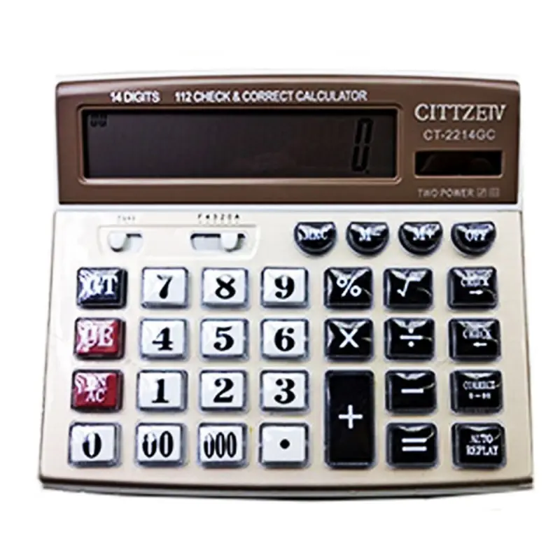 CT CT-2214GC | Калькулятор 14 разрядов большой дисплей
