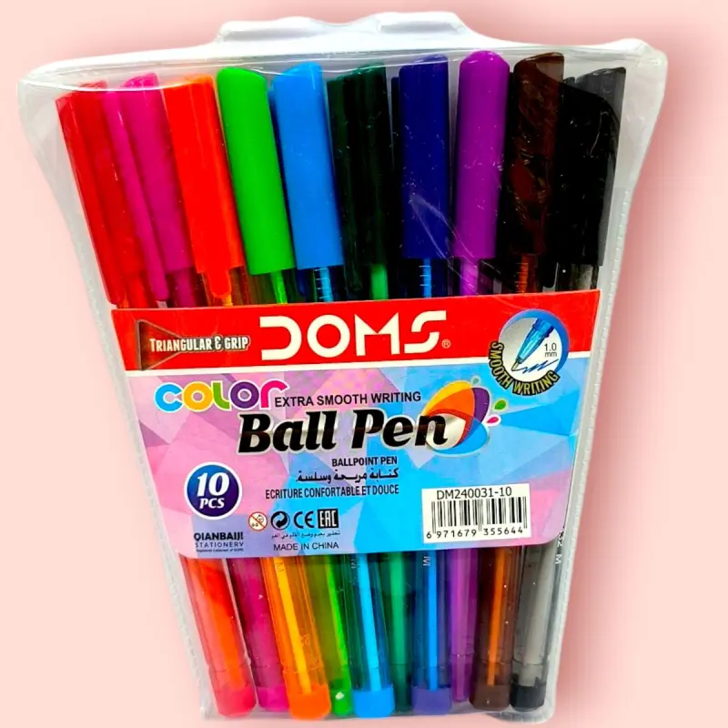 DOMS DM-240031-10 | Reňkli Ruçka Toplumy 10 Reňk