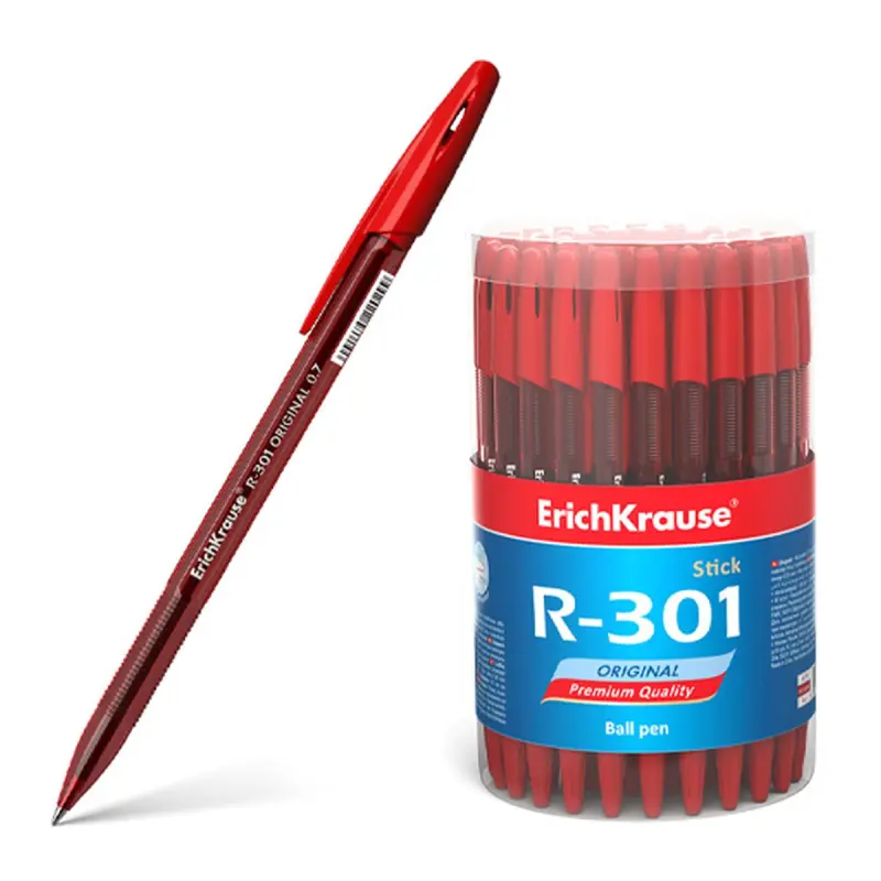 ErichKrause R-301 Original Stick | Şarik Ruçka Gyzyl 0,7 mm