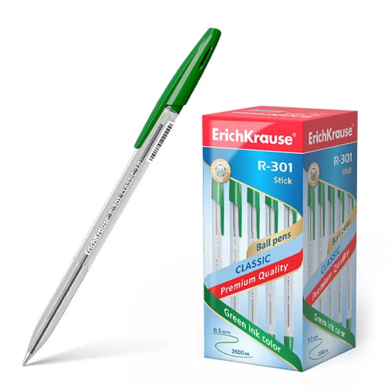 ErichKrause BK-00043404 | Şarikli Ruçka 1.0 mm Ýaşyl Çykyş