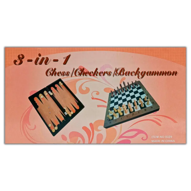ŞAHMATY BK-00092452 | Şahmat Toplumy 3-i-1 Berk Tagta