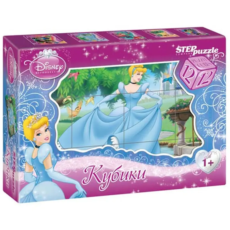 Step Puzzle AR-00001163 | Bilim Kubik Toplumy 12 sany Zolushka Tema