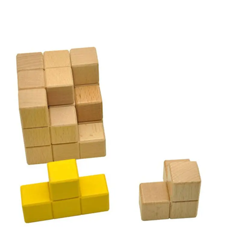 Soma Cube BK-00057437 | Agaç 3D Başgaty Okuw Oýunjagy