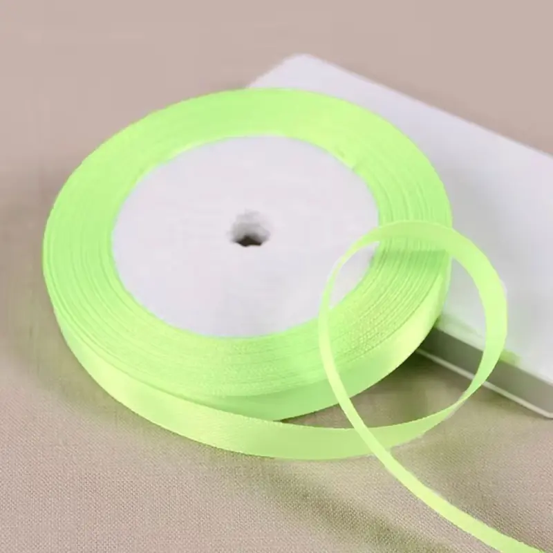 BK BK-00100808 | Satin Ribbon Bright Green 0.5 cm x 22.5 m