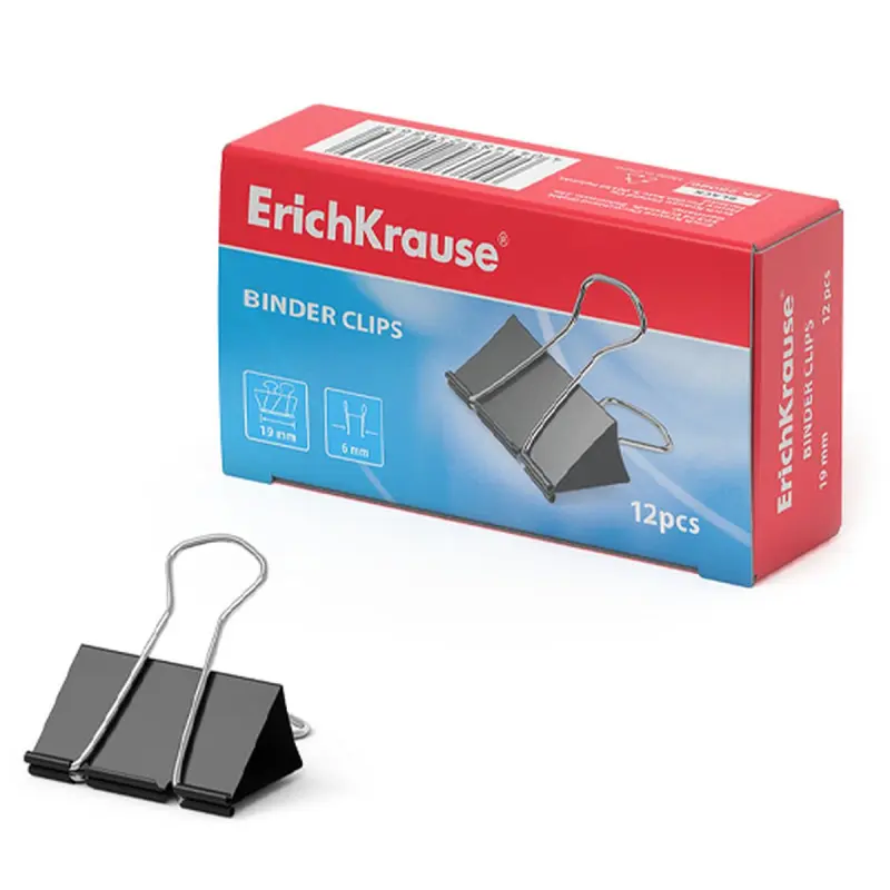 ErichKrause BK-00047398 | Kagyz Gysgyç 19 mm, 12 sany gaplama
