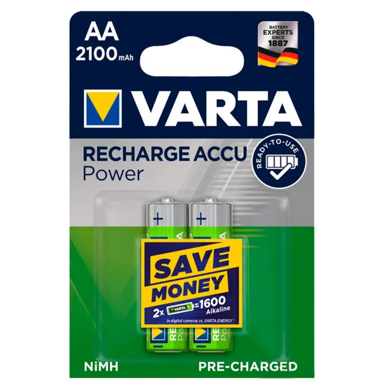 Varta AR-00000405 | AA Rechargeable Battery 2100mAh (2 pcs)