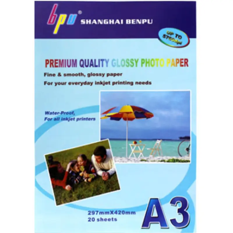BPU BK-00023129 | A3 Self-Adhesive Photo Paper 140 gsm 50 Sheets