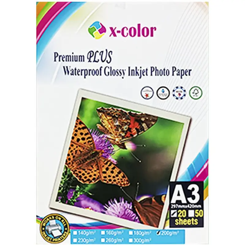 X-Coler AR-00000476 | Fotokağıt A3 200 gsm 20 sany bir taraply
