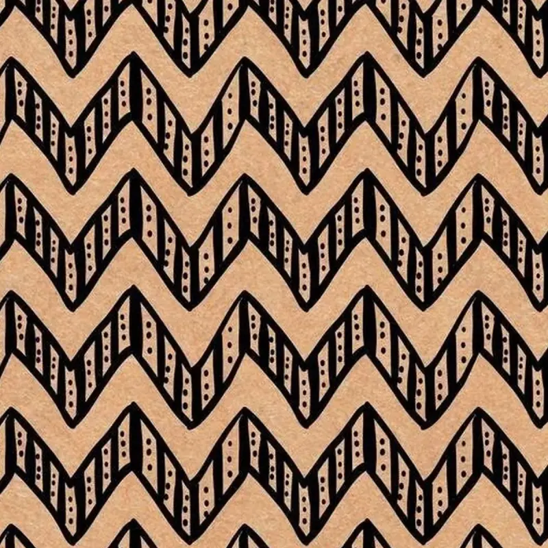 KRAFT BK-00085544 | Gaplama Kagyzy ZigZag 70x100 sm