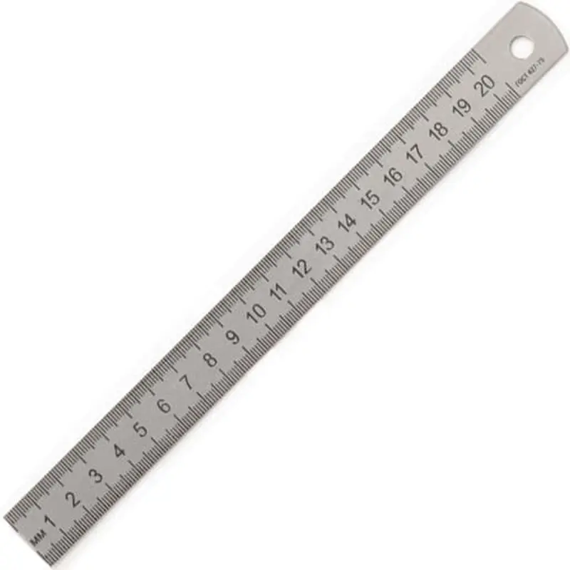 Unbranded 00-00000618 | Metal Ruler 20 cm Stainless Steel