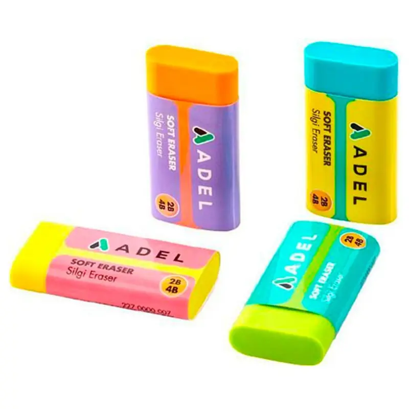 Adel BK-00091734 | Цветной ластик 2B4B неабразивный полимер