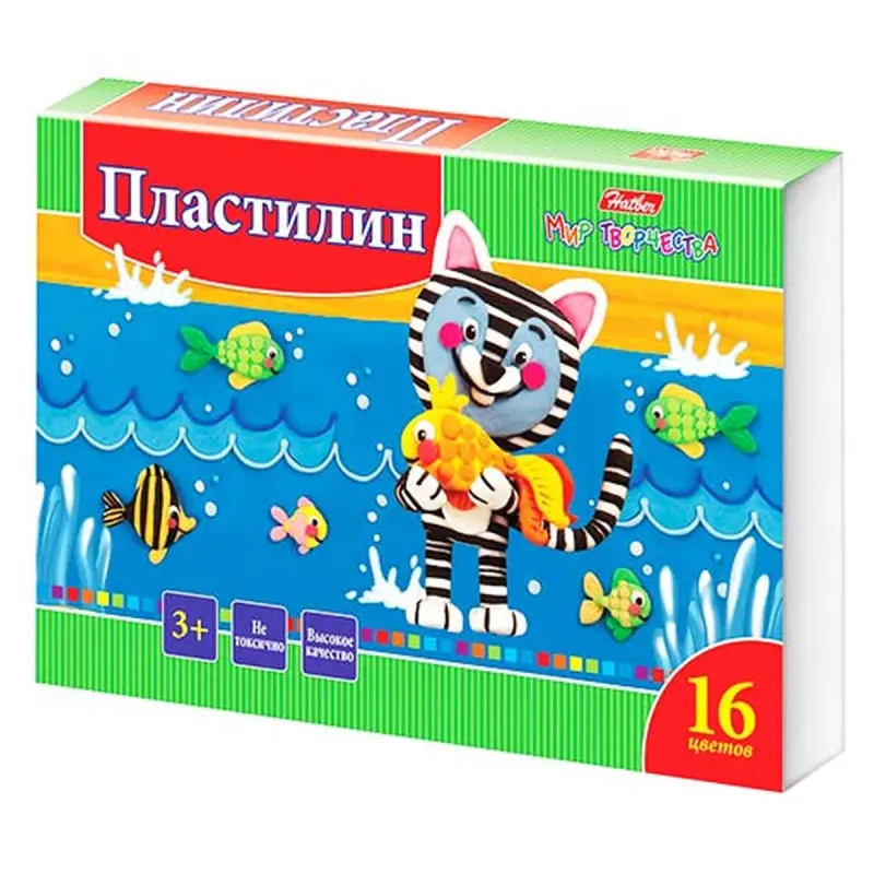 Hatber BK-00017074 | Plasticine 16 Colors