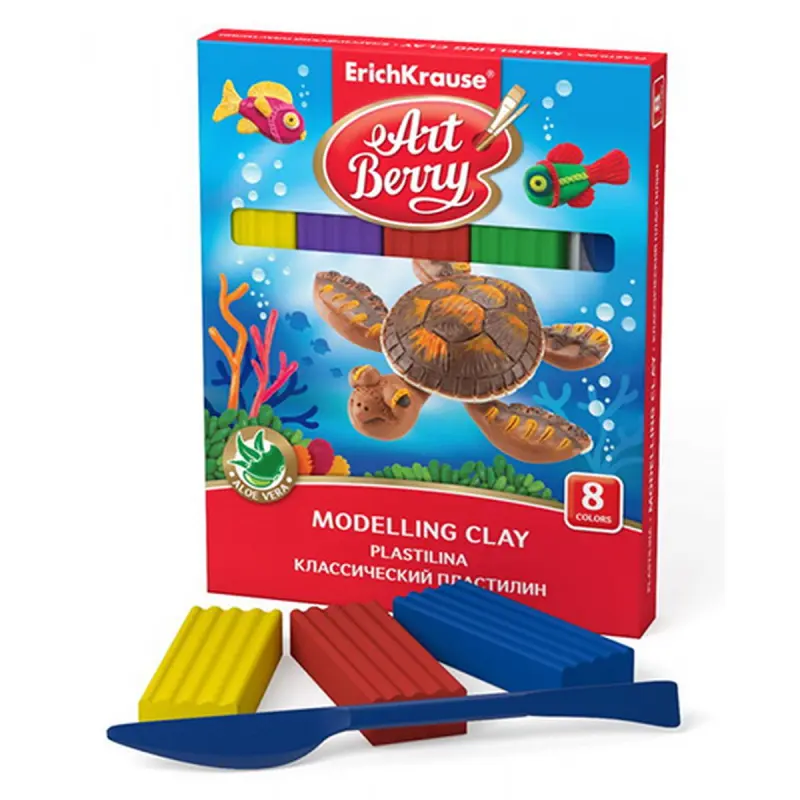 ErichKrause BK-00081827 | Plastilin 8 reňkli Aloe Veraly