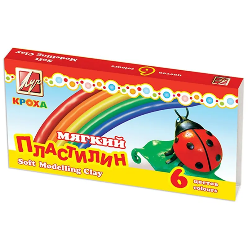 Kroha BK-00040391 | Modeling Clay 6 Colors Soft Wax
