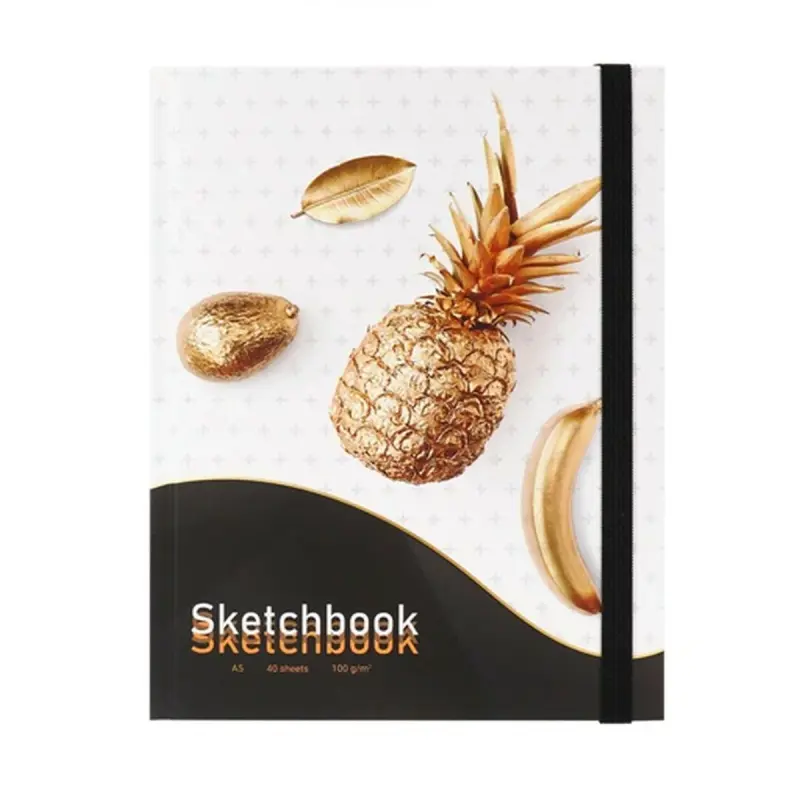 Golden Fruit BK-00085547 | Sketçbuk A5 40 sahypa rezinka bilen