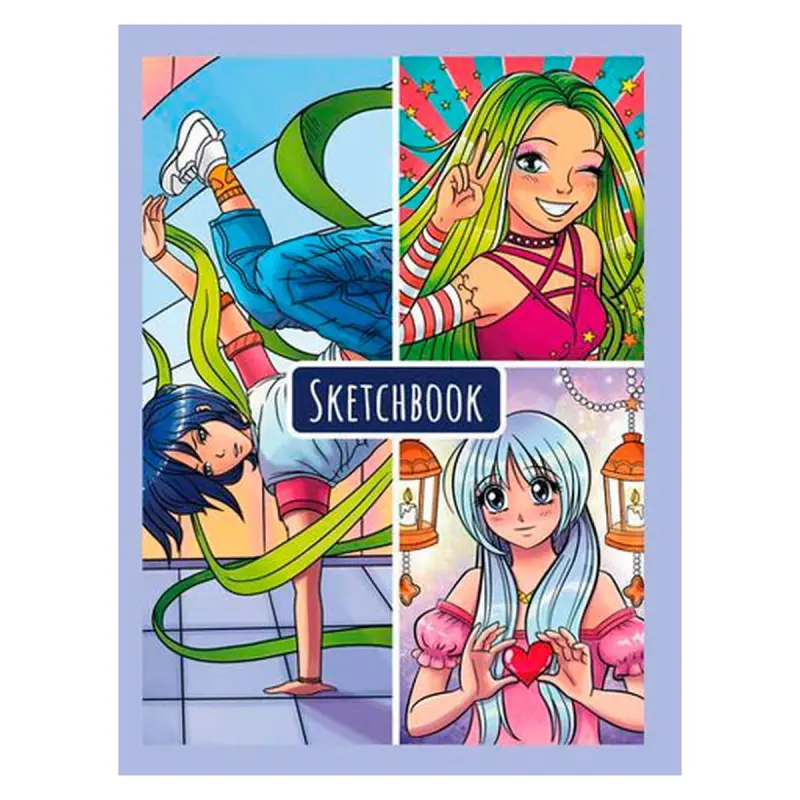 Anime Style BK-00082655 | Sketchbook Anime Design, Durable Binding