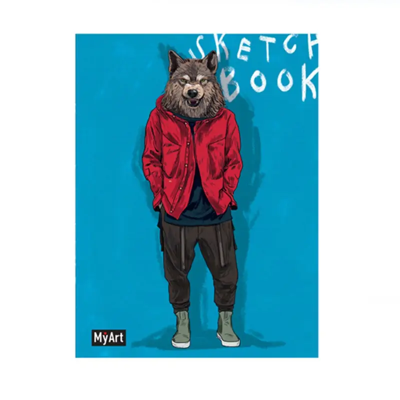 MyArt BK-00091327 | Sketchbook "Na Stile" Wolf Design