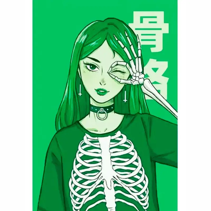 TOCHKA BOOK BK-00097634 | Notebook Anime Skeleton Girl Design