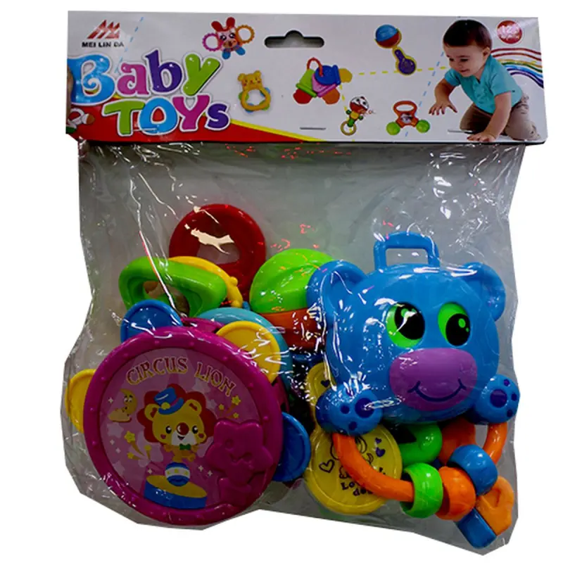 BK 608-4 | Rattles Multi-Color, Infant-Safe