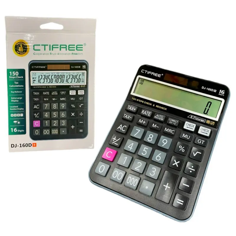 CTIFREE DJ-160D | Stolüstü kalkulýator 16-sanyly LCD displeý