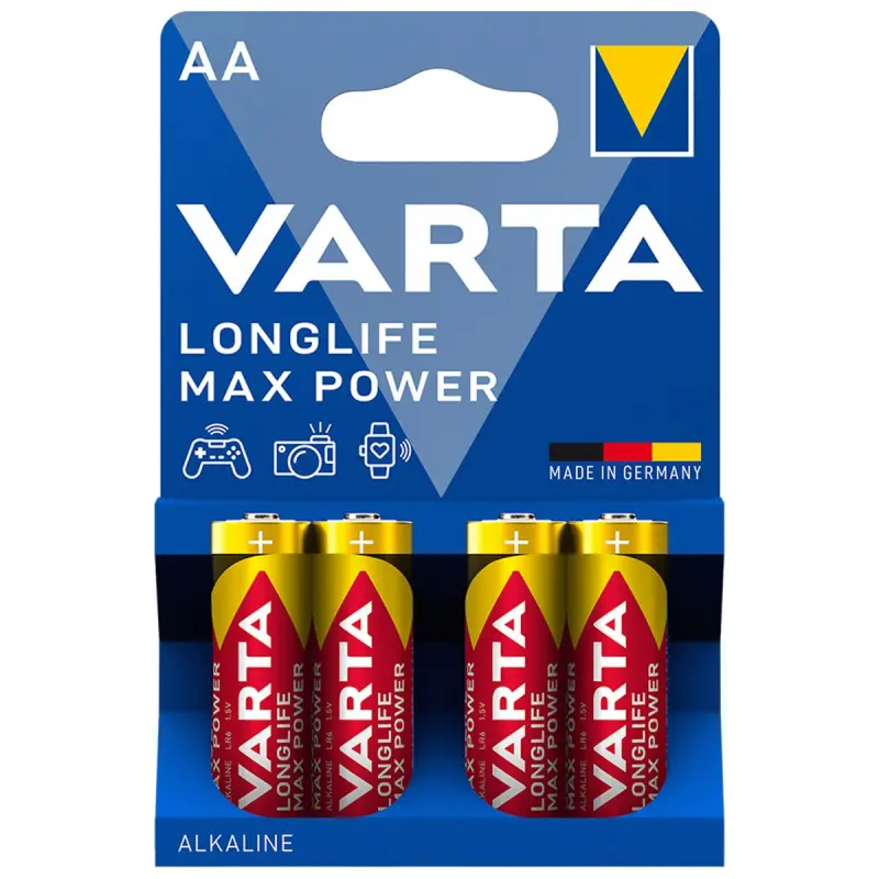 Varta 00-00003910 | Батарейки AA 4 шт. увеличенный срок службы