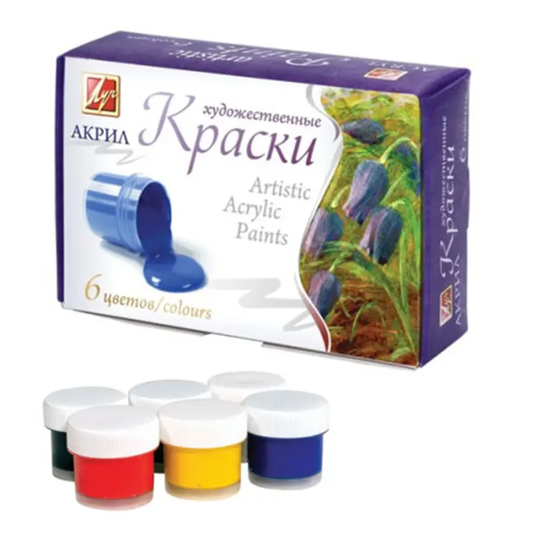 Luch BK-00068266 | Acrylic Paint Set 6 Colors Gloss 20 ml