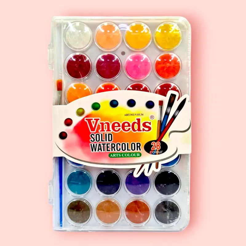 Vneeds 3004 | Акварельные краски 28 цветов