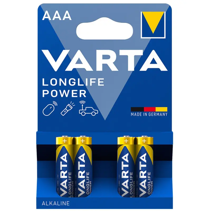 Varta 00-00003916 | Батарейки AAA Longlife Power 4 шт.