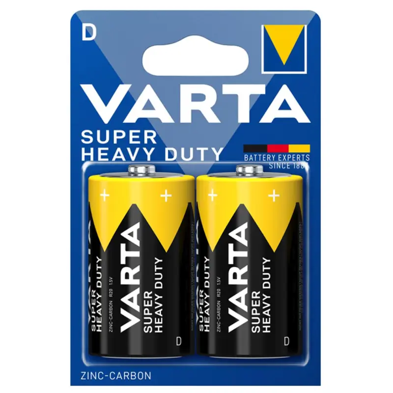 Varta 00-00004464 | Батарейки D 2 шт. Блистер, долгий срок службы